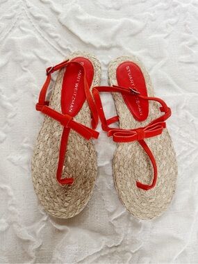 Stuart Weitzman Felicity Slingback Espadrille Sandal Size 8